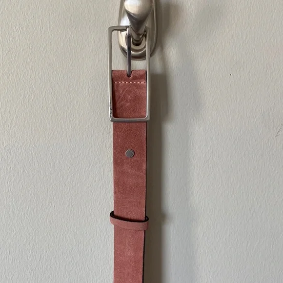 Pink Suede Belt - Picture 1 of 5